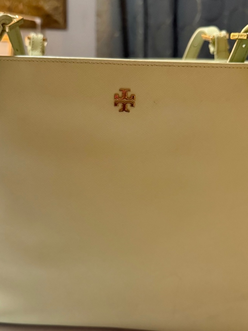 This bag is a Tory Burch Robinson Triple-Compartment Tote.